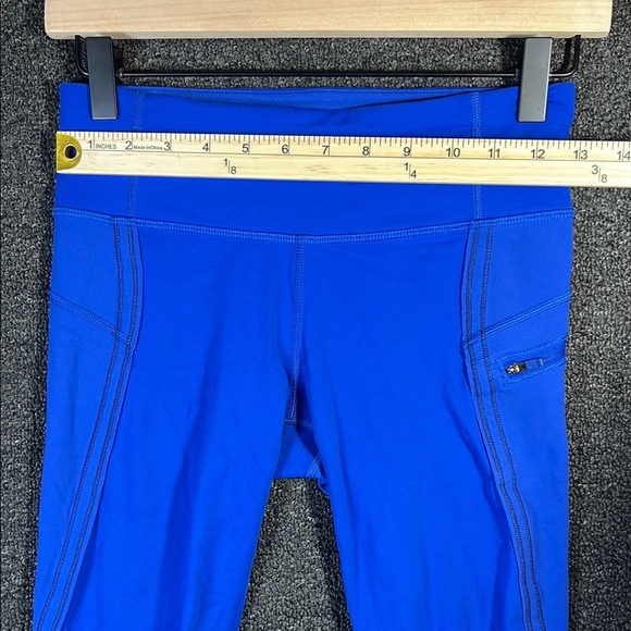 Lululemon Athletica Blue Athletic Capri Leggings, Size 4 - Picture 2 of 9